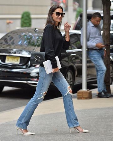 Phillip Lim Alix shoulder bag worn by Katie Holmes New York September 1, 2019