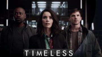 Black Ponte Clean Core Blazer worn by Lucy Preston (Abigail Spencer) in Timeless (S03)