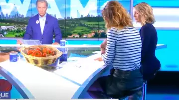 Le short noir en cuir d'agneau de Caroline Ithurbide dans William à midi le 03.09.2019