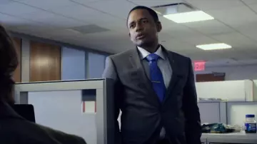Dark grey suits blazer worn by Gary (Hill Harper) in An Interview with God