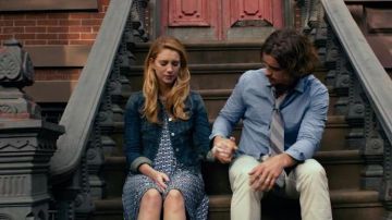Blue jeans jackets women worn by Sarah Asher (Yael Grobglas) in An Interview with God
