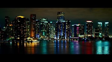 La baie de Biscayne à Miami en Floride aux etats-unis comme on le voit dans les Mauvais Garçons pour la Vie