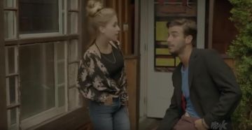 Le débardeur noir porté par Raphaëlle (Claudia Bouvette) dans Jérémie (S01E03)