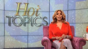 Pocket suede skirt worn by Wendy Williams on The Wendy Williams Show AUGUST 20, 2019