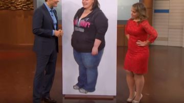 Medias beige usadas por Mary en The Dr. Oz Show septiembre, 19 2018