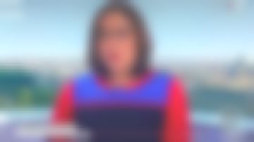 The sweater colorblock short sleeve Karine Baste-Regis in Télématin the 04.09.2019