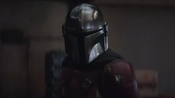 Casco usado por The Mandalorian (Pedro Pascal) como se ve en The Mandalorian (Temporada 1)