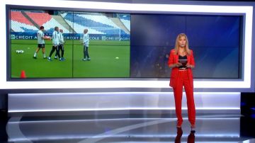 Le pantalon rouge ceinturé de Pauline Sanzey dans Daily Sport