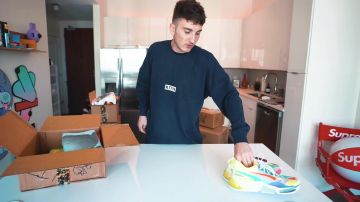 Les sneakers Puma LQDCELL Optic Sheer de Harrison Nevel dans la vidéo Unboxing 5 Different Back To School Hypebeast Mystery Boxes!