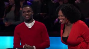 Red sweater worn by Bryon on Beat Shazam S03E09 July 6, 2019