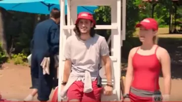 Red shorts worn by Jeremiah (Lou-Pascal Tremblay) in Jeremiah (S03E03)