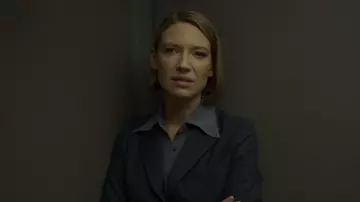 Le blazer rayé de Wendy Carr (Anna Torv) dans Mindhunter (S02E04)