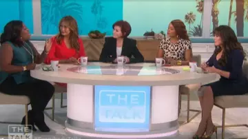 Christian Louboutin New very privé Peep-Toe patent leather pumps portées par Marie Osmond dans l'émission The Talk SEPTEMBER 9, 2019