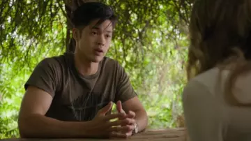 Rag & Bone Diamond tee worn by Zach Dempsey (Ross Butler) in 13 Reasons Why (S03E02)