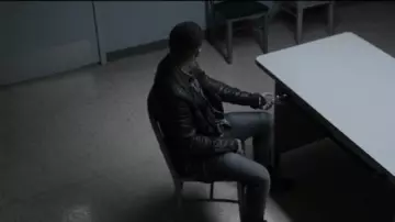 All saints black conroy leather biker jacket worn by Tony Padilla (Christian Navarro) in 13 Reasons Why (S03E06)