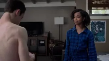 Sanctuary blue ani dress worn by Ani Achola (Grace Saif) in 13 Reasons Why (S03E07)