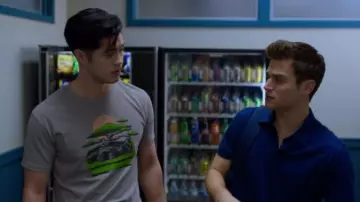 Choke grey bonzai tee worn by Zach Dempsey (Ross Butler) in 13 Reasons Why (S03E09)