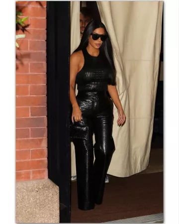 Hermes kelly mini croc bag usado por Kim Kardashian Ciudad de Nueva York septiembre 12, 2019