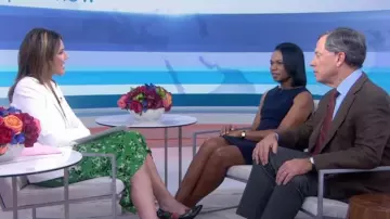 Veste blanche Cosmo double portée par Savannah Guthrie dans l'émission Today SEPTEMBER 11, 2019