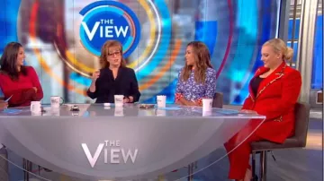 Dolce & Gabbana wool-blend pantalones de pierna recta porté par Meghan McCain dans l'émission The View 4 DE SEPTIEMBRE DE 2019
