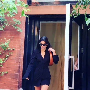 Vita fede milos earrings worn by Kendall Jenner The Mercer Hotel September 10, 2019