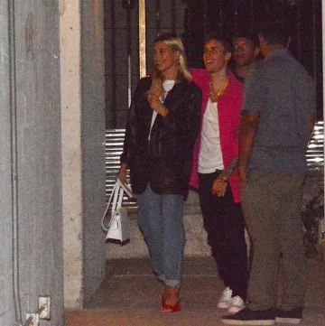 Wandler Isa Square Open Toe Leather Mules worn by Hailey Baldwin Going to Church September 11, 2019