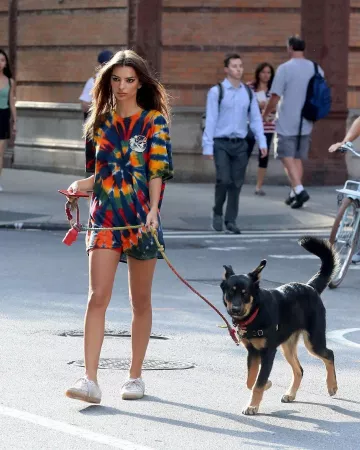 Adidas Samba Sneakers worn by Emily Ratajkowski Walking Her Dog September 11, 2019