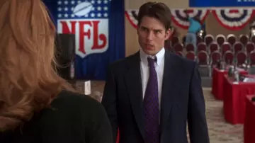 Purple Tie worn by Jerry Maguire (Tom Cruise) in Jerry Maguire