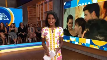 Trina Turk Arboretum Dress worn by Janai Norman in Good Morning America Weekend August 23, 2019