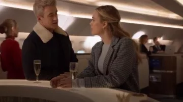 Sandro Blue Sky Blue Coat worn by Ainsley Howard (Rebecca Rittenhouse) in Four Weddings and a Funeral Season 1 Episode 10