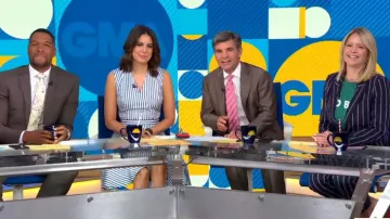 Kule The Modern O BOY Tee usada por Sara Haines en Good Morning America Weekend AGOSTO 27, 2019