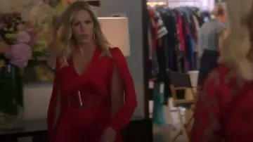 Haney Red Joplin Vestido usado por Jennie Garth (Jennie Garth) en BH90210 (S01E06)