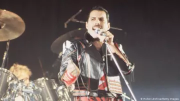 Veste en Cuir noir porté par Freddie Mercury pour sa performance live à Wembley 