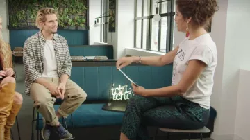 The pants carrot jacquard animal Tara Jarmon Laurie Cholewa in Tchi tcha the 14.09.2019