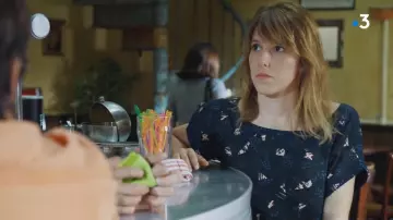 Le top imprimé de Barbara Evenot (Léa François) dans Plus belle la vie