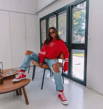 La tenue de Danae sur le compte Instagram de @danaemakeup