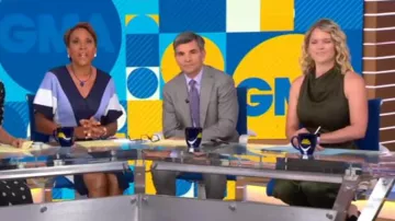 Reiss Milo Jumpsuit usado por Sara Haines en Good Morning America Weekend SEPTIEMBRE 11, 2019