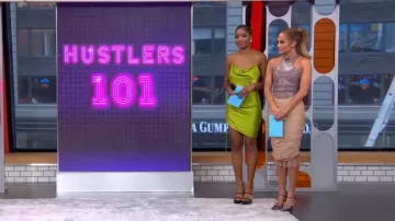 Cinq un vestido de Astrid de septiembre usado por Keke Palmer en Good Morning America Weekend SEPTIEMBRE 12, 2019