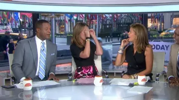 Prada floral-print cotton-poplin skirt worn by Savannah Guthrie on Today SEPTEMBER 6, 2019