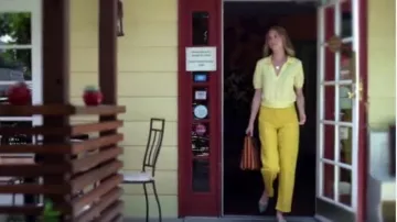 Staud striped bag worn by Herself (Whitney Port) in The Hills: New Beginnings Season 1_Episode 11