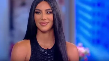 Tom Ford crocodile effect top worn by Kim Kardashian on The View SEPTEMBER 13, 2019