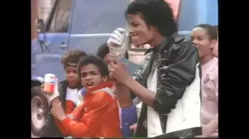 The weeknd in michael jackson costume used on beat it song with red leather  jacket on Craiyon