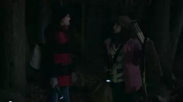 Burton pink fur lined coat worn by (Tracee Chimo) in Orange Is the New Black (Season07-Episode08)