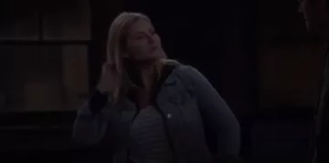 Levi’s Light blue denim jacket worn by Abby (Elisha Cuthbert) in The Ranch Season 4 Episode 2