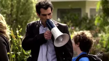 Megaphone used by Phil Dunphy (Ty Burrell) in Modern Family (S11E01)
