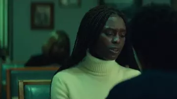 Yellow Turtleneck Sweater worn by Queen (Jodie Turner-Smith) in Queen & Slim