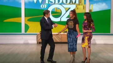 Monogram pharaoh classic fit tee worn by Eve onThe Talk SEPTEMBER 17, 2019