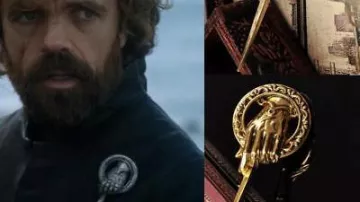 Pin "the hand of the king" to Tyrion Lannister (Peter Dinklage) in Game of Thrones (S01E01)