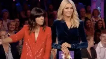 Zara Red Sequin Blazer worn by (Claudia Winkleman) in Strictly Come Dancing Season 07