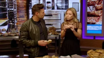 Proenza Schouler Mesh Knit Dress worn by Kelly Ripa on LIVE with Kelly and Ryan September 18, 2019